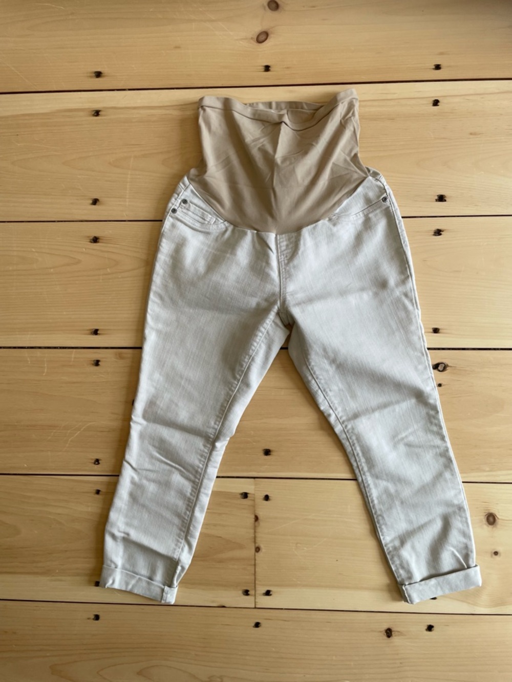 Motherhood White Maternity Jeans